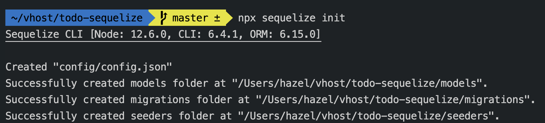 npx-sequelize-init